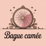 Bague camée mise en scène raffinée sur fond chic