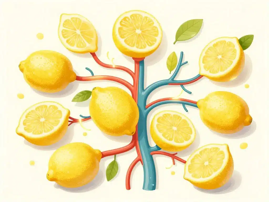 citron dangereux pour le cœur lemon intégré au système circulatoire