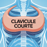 schéma clavicule courte médical épaule humaine