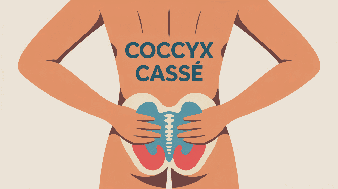 coccyx cassé peut on marcher illustration douleur bas du dos