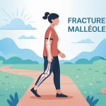 combien de temps pour marcher apres fracture malleole illustration récupération cheville