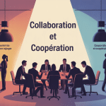 différence collaboration et coopération en équipe moderne