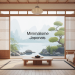 minimaliste japonais intérieur zen bois lumière douce