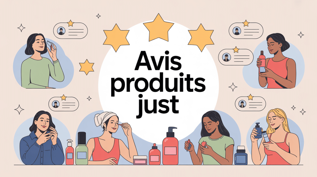 avis produits Just illustration centrale scène