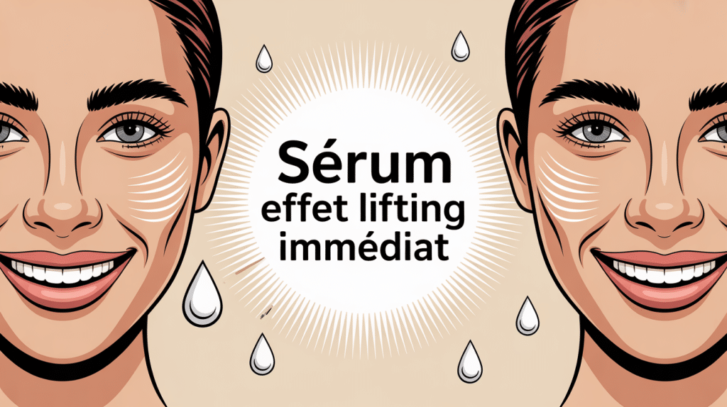 sérum effet lifting immédiat avis en illustration lumineuse et rassurante