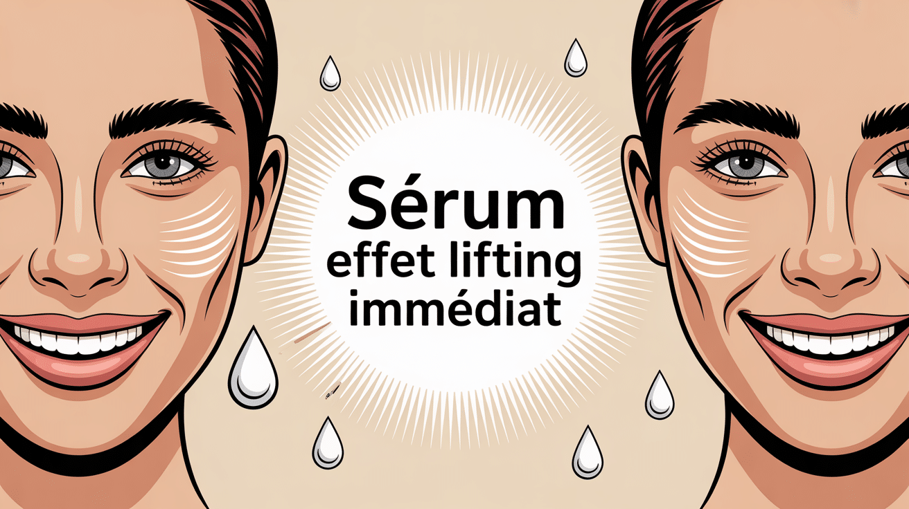 sérum effet lifting immédiat avis en illustration lumineuse et rassurante