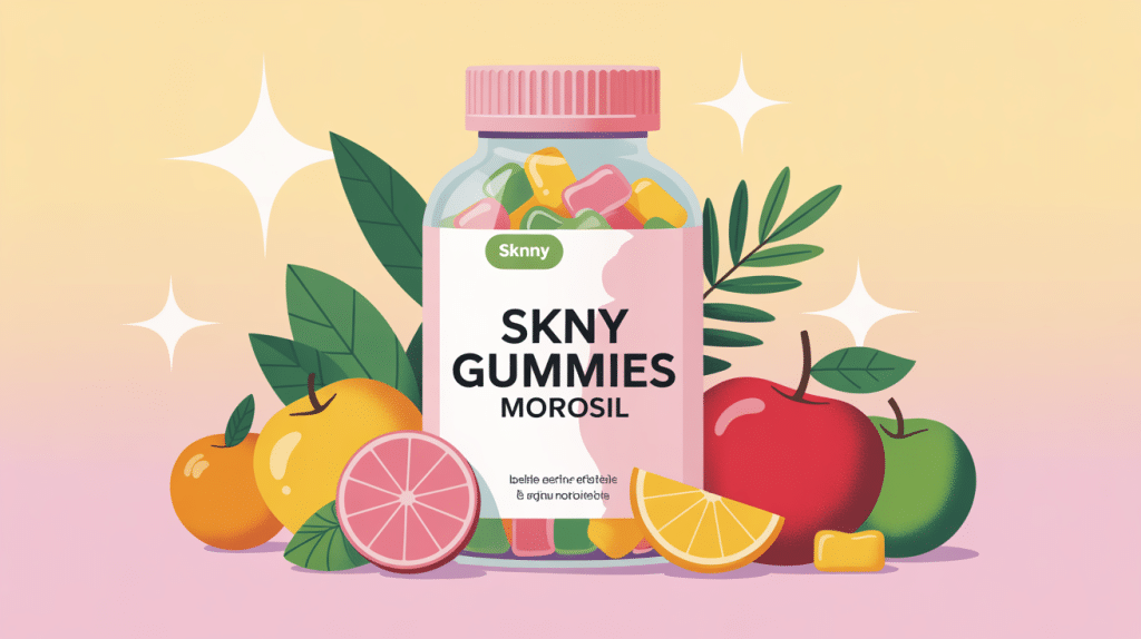 illustration skny gummies morosil gestion du poids