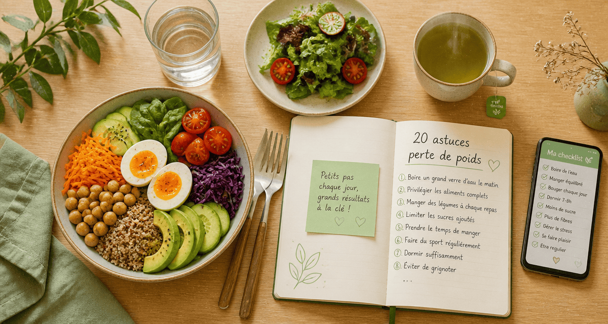 20 astuces pour maigrir sans regime Buddha bowl et checklist