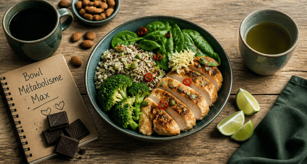 bol aliments qui boostent le métabolisme sur table