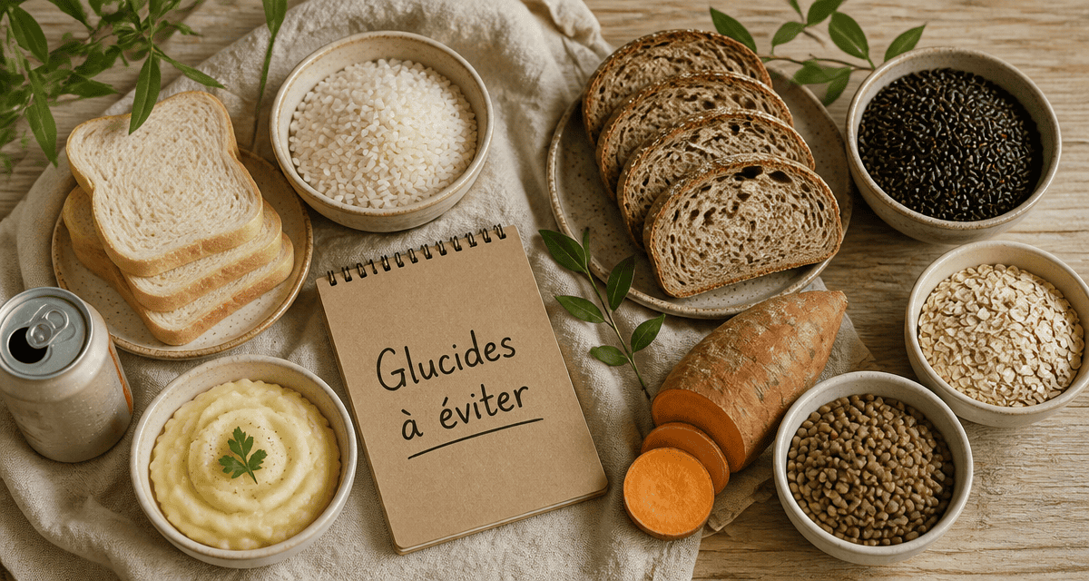 aliments riches en glucides a eviter sur table avec alternatives