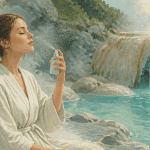 Bienfaits eau thermale application visage spa