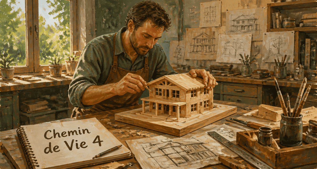 chemin de vie 4 homme construit maquette
