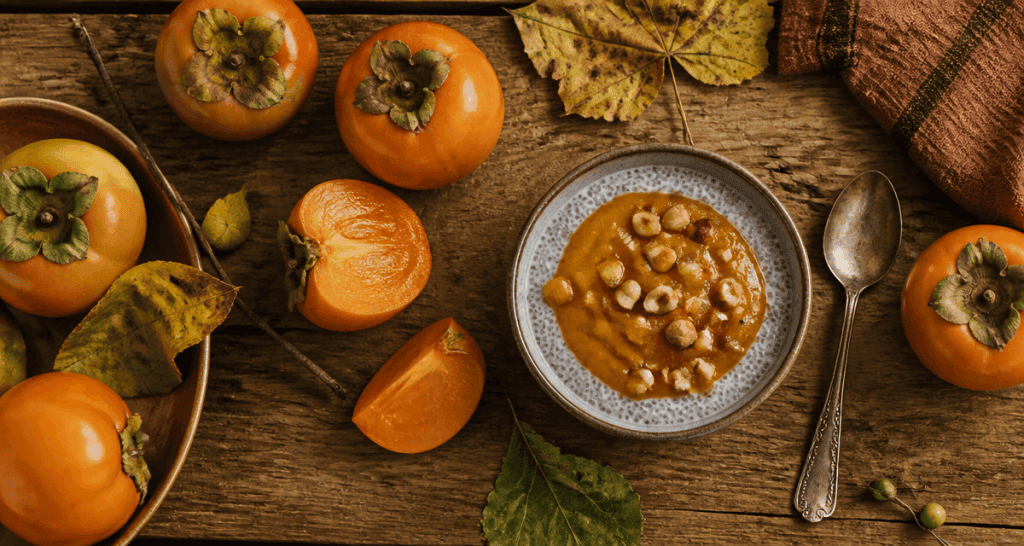 le kaki est il bon pour la sante kakis entiers et pudding chia