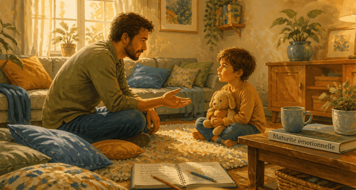 Maturité émotionnelle parent et enfant connectés
