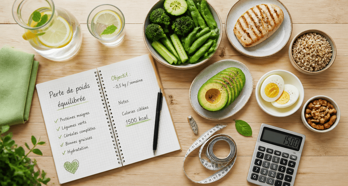 nutrition perdre du poids aliments sains table