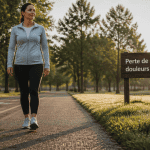 perte de poids et douleurs articulaires femme marche parc