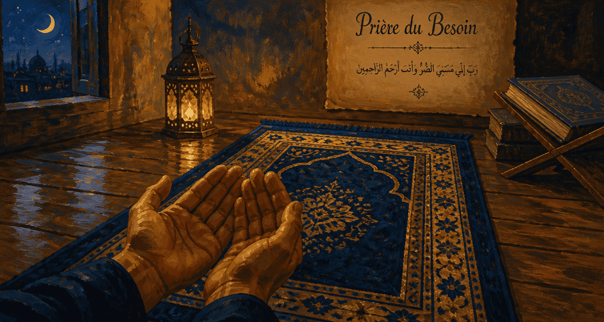 Priere du besoin mains en supplication