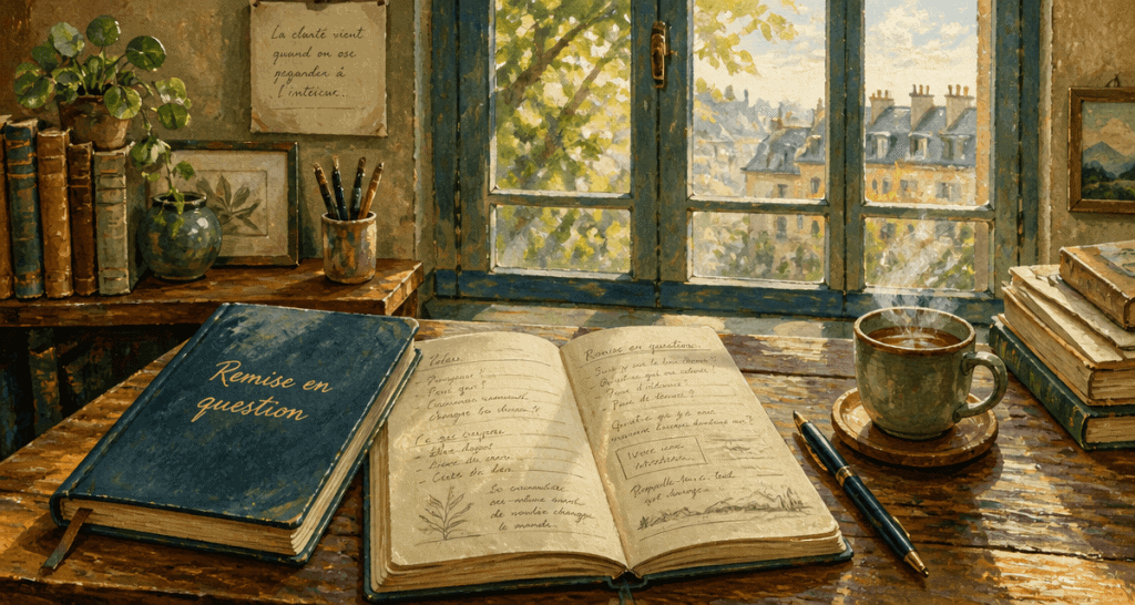 remise en question carnet notes bureau