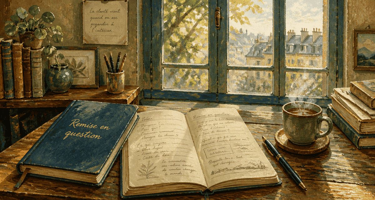 remise en question carnet notes bureau