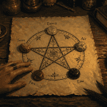 signification pentagramme parchemin cinq éléments