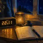 22h11 signification horloge améthyste nuit