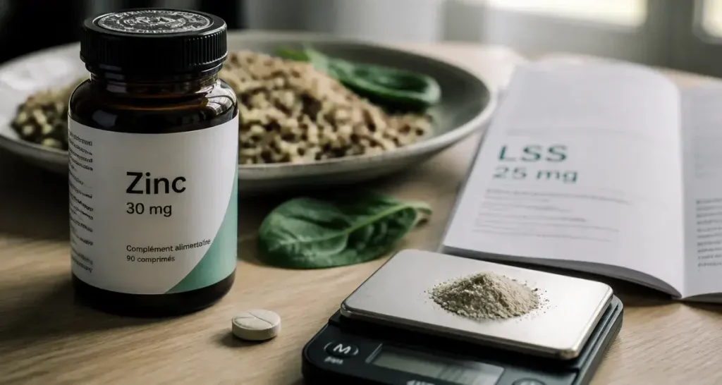 30 mg de zinc par jour : complément et risque de surdosage