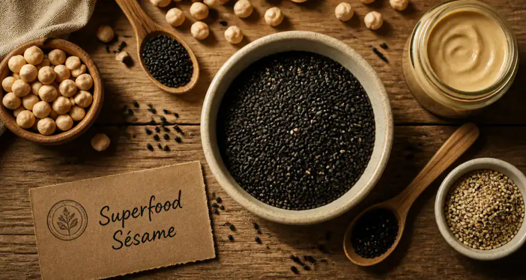 Bienfaits des graines de sesame bol et tahini