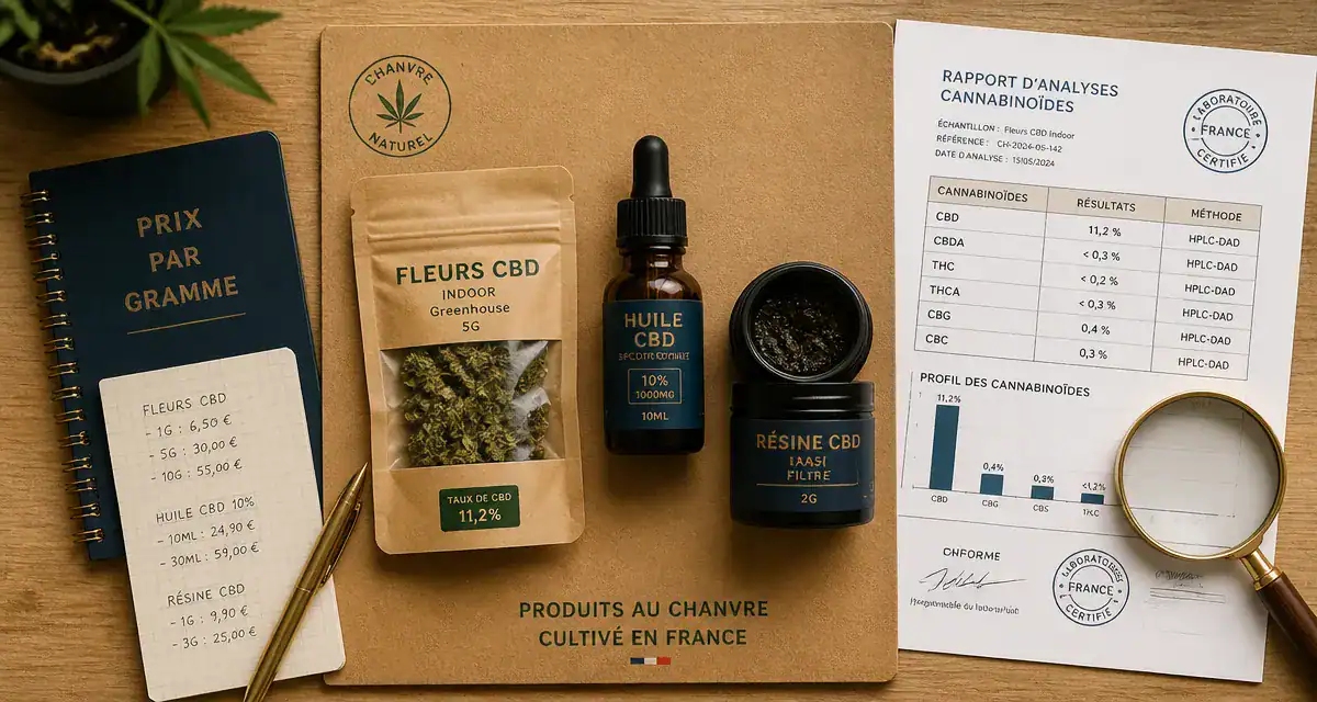 Cannabise CBD : 1€ le gramme, qualité, analyse labo et produits