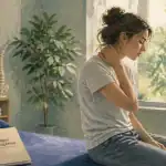 cervicales et vertiges femme masse nuque