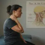 Maux de tete et cervicales femme masse nuque