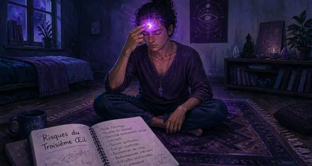ouverture du troisième œil danger méditation chambre