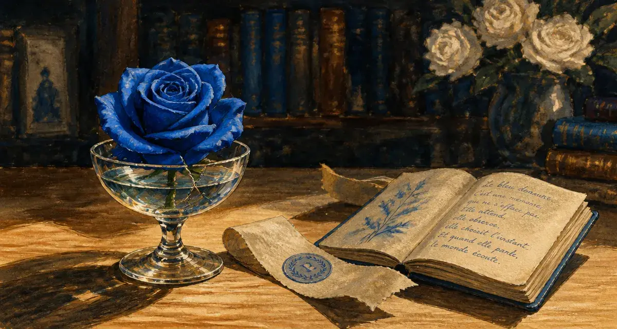 Rose bleu signification : rose bleue et mystère