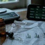THCP avis : flacon et pipette en labo, effets et risques