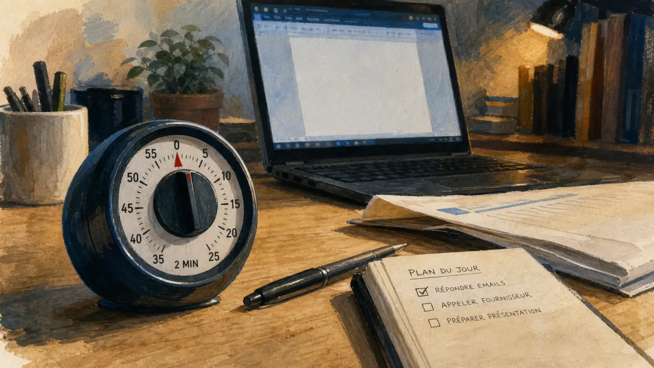 Arrêter de procrastiner : minuteur 2 minutes et micro-actions pour passer à l’action