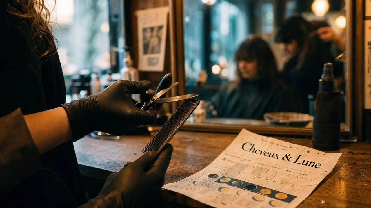 Cheveux et la lune : coiffeuse coupe et calendrier cheveux & lune
