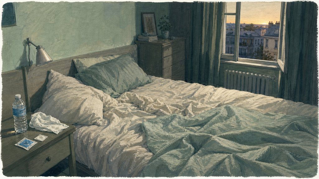 Comment se rafraîchir la nuit : chambre fraîche, draps en lin et volets fermés
