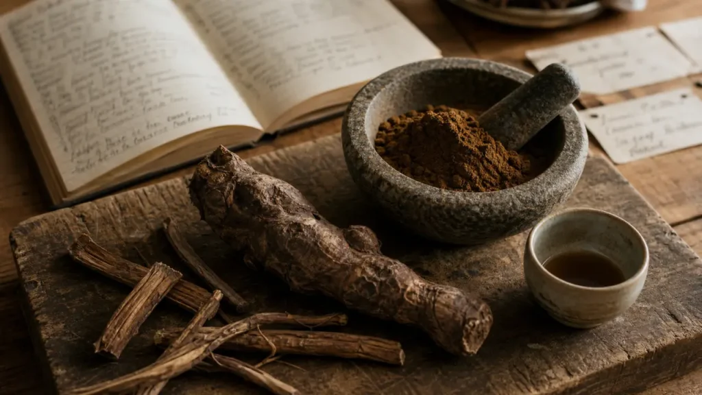 Racine de costus indien, bienfaits digestifs et poudre