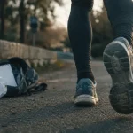 Courir avec une sciatique : coureur sur chemin, suivi et prévention récidive