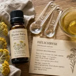 Huile essentielle immortelle utilisation pour dosages, massages et peau (hélichryse)