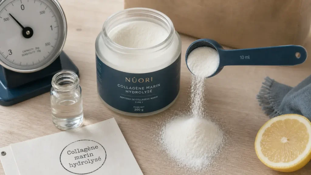 Meilleur collagene marin hydrolysé en poudre, peptides au quotidien