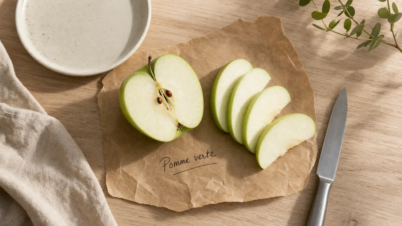 Pomme verte bienfait : photo pomme verte Granny Smith