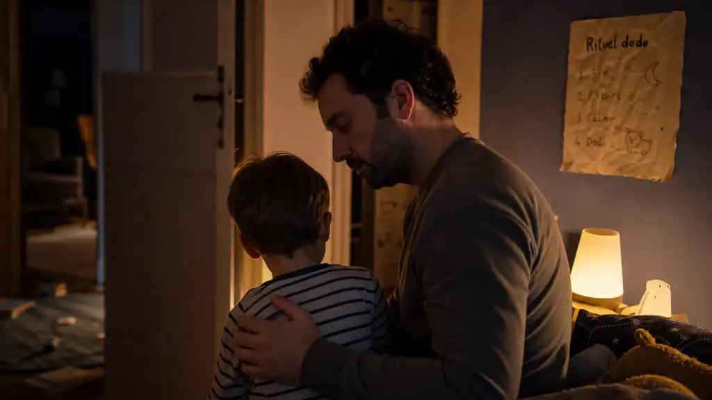 Problème endormissement 3 ans : parent au lit, rituel du soir