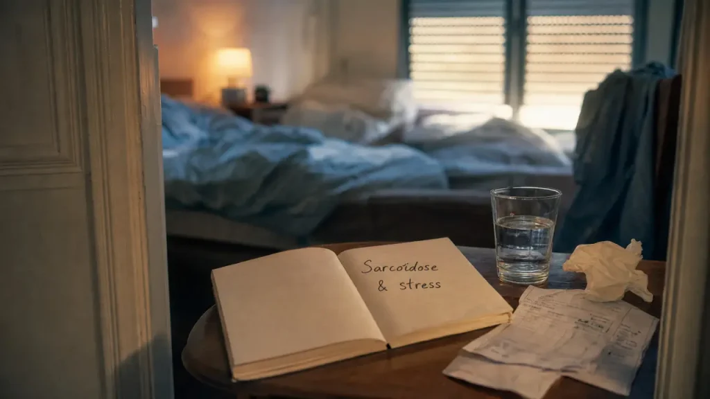 Sarcoïdose et stress : carnet, fatigue et douleurs, sommeil