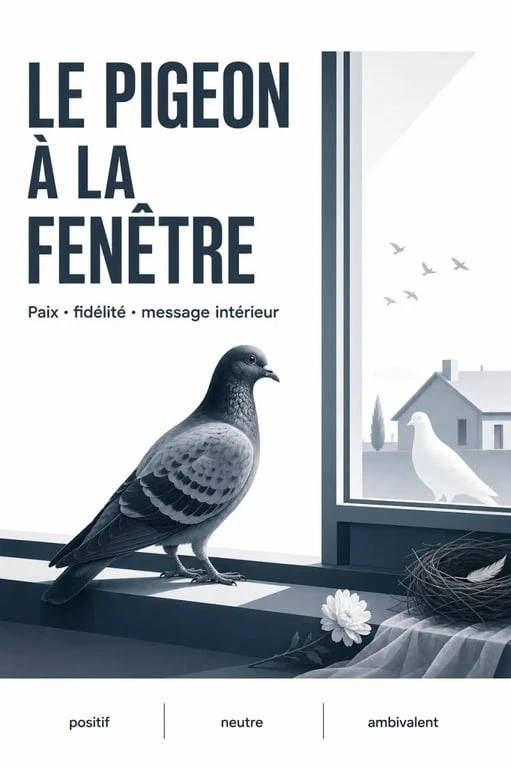 pigeon signification spirituelle : illustration éditoriale des symboles de paix, fidélité et message intérieur