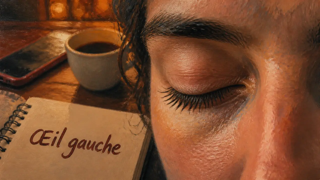 Œil qui tremble signification spirituelle : paupière gauche au repos
