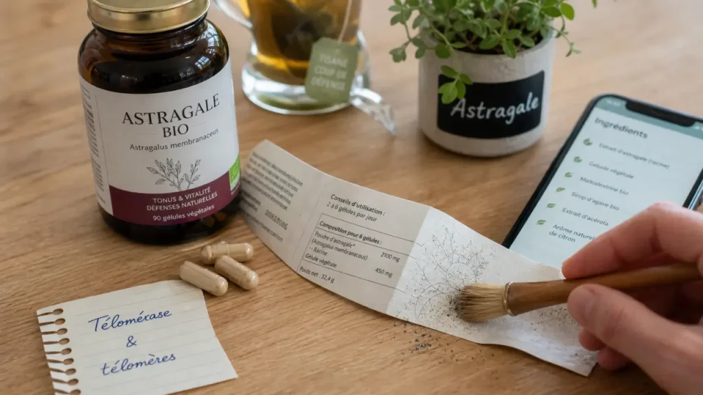 Télomérase et complément alimentaire : l’astragale, les dosages et les promesses à comparer