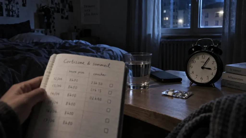 Cortisone et insomnie : la prise matinale peut limiter les nuits difficiles