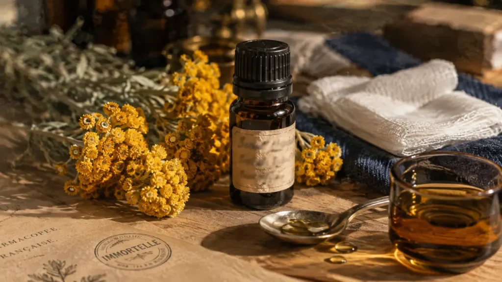 Bleus, cicatrices, circulation : ce que l’huile immortelle peut vraiment faire