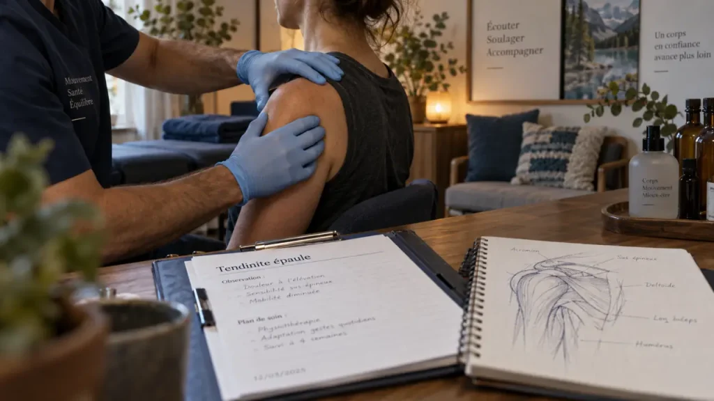 Tendinite de l’épaule : l’ostéopathe peut soulager, sans remplacer le diagnostic ni la rééducation