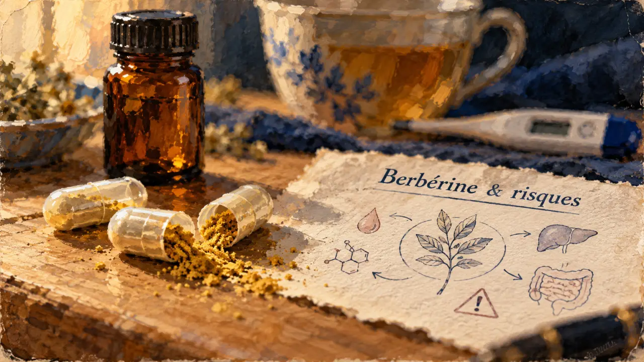 Berberine bienfaits : gélules et risques pour la glycémie